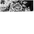 baner czaszka z kwiatami swieto zmarlych boland 74 x 220 cm