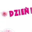 baner dekoracja do powieszenia na dzien kobiet gerbery fuksja 2 m