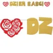 baner dzien babci czerwono zloty 2 2 m