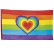 baner flaga teczowa z sercem boland 150 cm