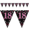 baner flagi 18 urodziny sparkling celebrations pink amscan 400 cm