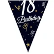 baner flagi 18th birthday 18 urodziny czarny godan 270 cm