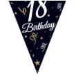 baner flagi 18th birthday 18 urodziny czarny godan 270 cm