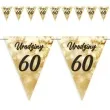 baner flagi 60 urodziny fajerwerki zloto kremowe 3 6 m