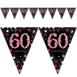 baner flagi 60 urodziny sparkling celebrations pink amscan 400 cm
