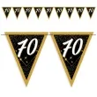 baner flagi 70 urodziny galaktyka zloto czarny 3 6 m