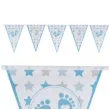 baner flagi baby shower boy stopki niebieski czakos 400 cm