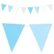 baner flagi blekitne flagietki partydeco 130 cm