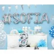 baner flagi classic srebrny partydeco 215 cm