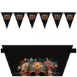 baner flagi dia de los muertos czarny congee 5 m