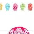 baner flagi dia de los muertos kolorowe czaszki 3 5 m