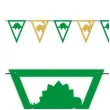 baner flagi dino party zielone czarne zlote 3 6 m