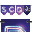 baner flagi disco neon congee 5m