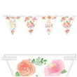 baner flagi floral baby its a girl amscan 457 cm