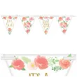 baner flagi floral baby its a girl amscan 457 cm