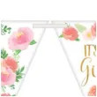 baner flagi floral baby its a girl amscan 457 cm