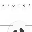 baner flagi halloween duszki klebuszki bialy 2 5 m