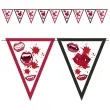 baner flagi halloween i krwawe usta 3 6 m