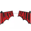 baner flagi halloween nietoperz czarno czerwony 2 5 m