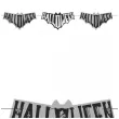 baner flagi halloween nietoperz czarno szary 2 5 m
