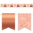 baner flagi happy 25th urodziny rozowo zloty folat 600 cm