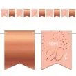 baner flagi happy 30th urodziny rozowo zloty folat 600 cm