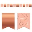 baner flagi happy 80th urodziny rozowo zloty folat 600 cm