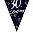 baner flagi happy birthday 30 urodziny b c czarny godan 270 cm