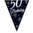 baner flagi happy birthday 50 urodziny b c czarny godan 270 cm