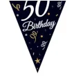 baner flagi happy birthday 50 urodziny b c czarny godan 270 cm