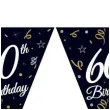 baner flagi happy birthday 60 urodziny b c czarny godan 270 cm