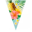 baner flagi hawaje kwiaty i ananasy boland 6 m