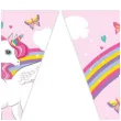 baner flagi jednorozec unicorn rainbow colors procos 230 cm