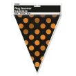 baner flagi kropki orange black unique 3 65 m