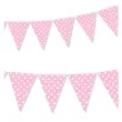 baner flagi kropki rozowy 200 cm