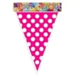 baner flagi kropki rozowy 200 cm