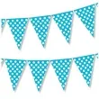 baner flagi kropki turkusowy 200 cm