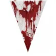 baner flagi krwawe slady halloween szary guirca 3 m