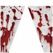 baner flagi krwawe slady halloween szary guirca 3 m