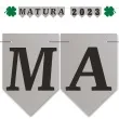 baner flagi matura 2023 srebrny diy 2 5 m