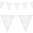 baner flagi ornament bialy partydeco 300 cm