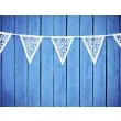 baner flagi ornament bialy partydeco 300 cm