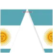 baner flagi panstwa swiata argentyna diy 3 6 m