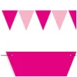 baner flagi party w dwoch kolorach fuksja i roz jasny 3 6 m