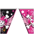 baner flagi pirackie czaszki girl rozowe 1000 cm