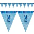 baner flagi urodziny 1 glitz blue niebieski 2 7 m