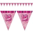 baner flagi urodziny 18 glitz pink rozowy 3 6 m