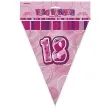 baner flagi urodziny 18 glitz pink rozowy 3 6 m