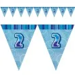 baner flagi urodziny 2 glitz blue niebieski 2 7 m