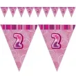 baner flagi urodziny 2 glitz pink rozowy 2 7 m
